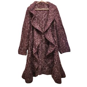 Ruffle Sweater Size Medium